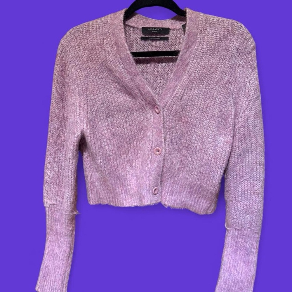 All Saints Women's Lavender Cardigan